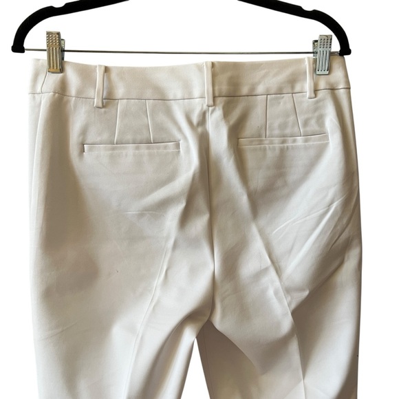 TALBOTS NEWPORT PANTS NWOT 6 WHITE CLASSIC MINIMALIST PREPPY OFFICE CHIC COASTAL - Picture 6 of 11